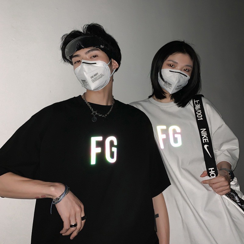 Áo thun, áo phông tay lỡ unisex form rộng oversize fg phản quang