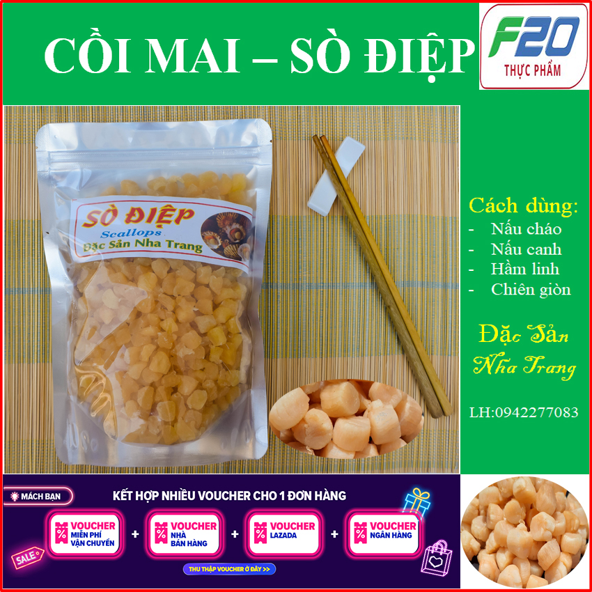 {1kg} Cồi Mai Sò Điệp y hình ngon ngọt