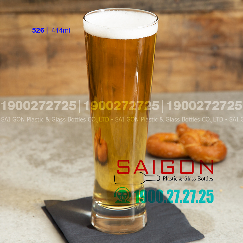 [HCM]Ly Thủy Tinh Cao Cấp  Libbey Pinnacle Beer 414ml | Nhập Khẩu Mỹ