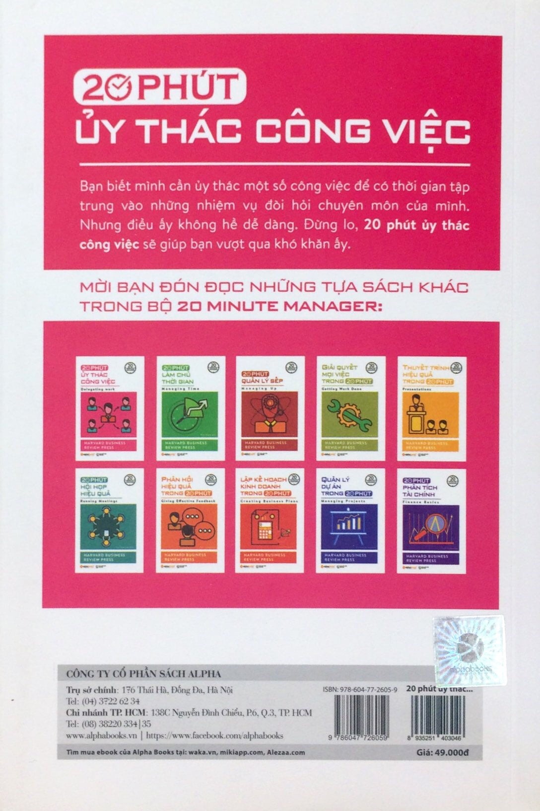 Sách - 20 phút uỷ thác công việc 49k