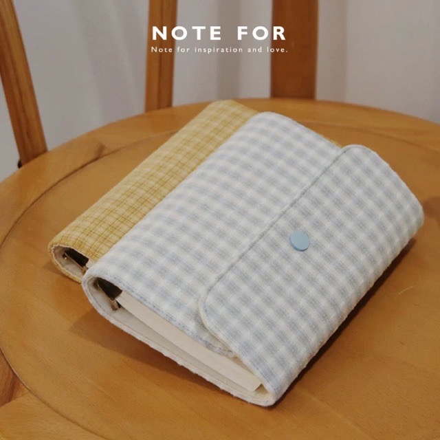 Sổ còng note for bìa vải xinh xắn với 90 tờ giấy 100gsm