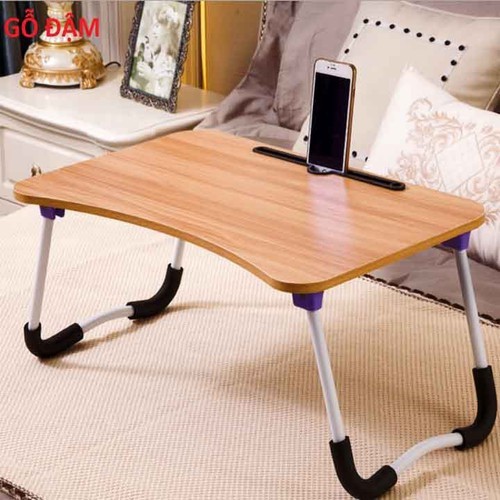 [ mới ] Bàn Laptop Đa Năng Gấp Gọn Có Khe cắm ipad và Để Ly