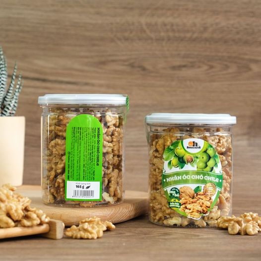 Nhân óc chó chile | vegan store | ăn vặt healthy | ngũ cốc giảm cân | snack dinh dưỡng | 100% nhập khẩu | hũ 165g | smile nuts