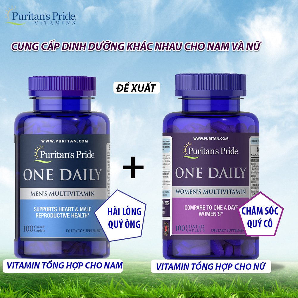 Combo viên uống bổ sung  vitamin tổng hợp cho cả nam và nữ One Daily MultiVitamin  100 viên