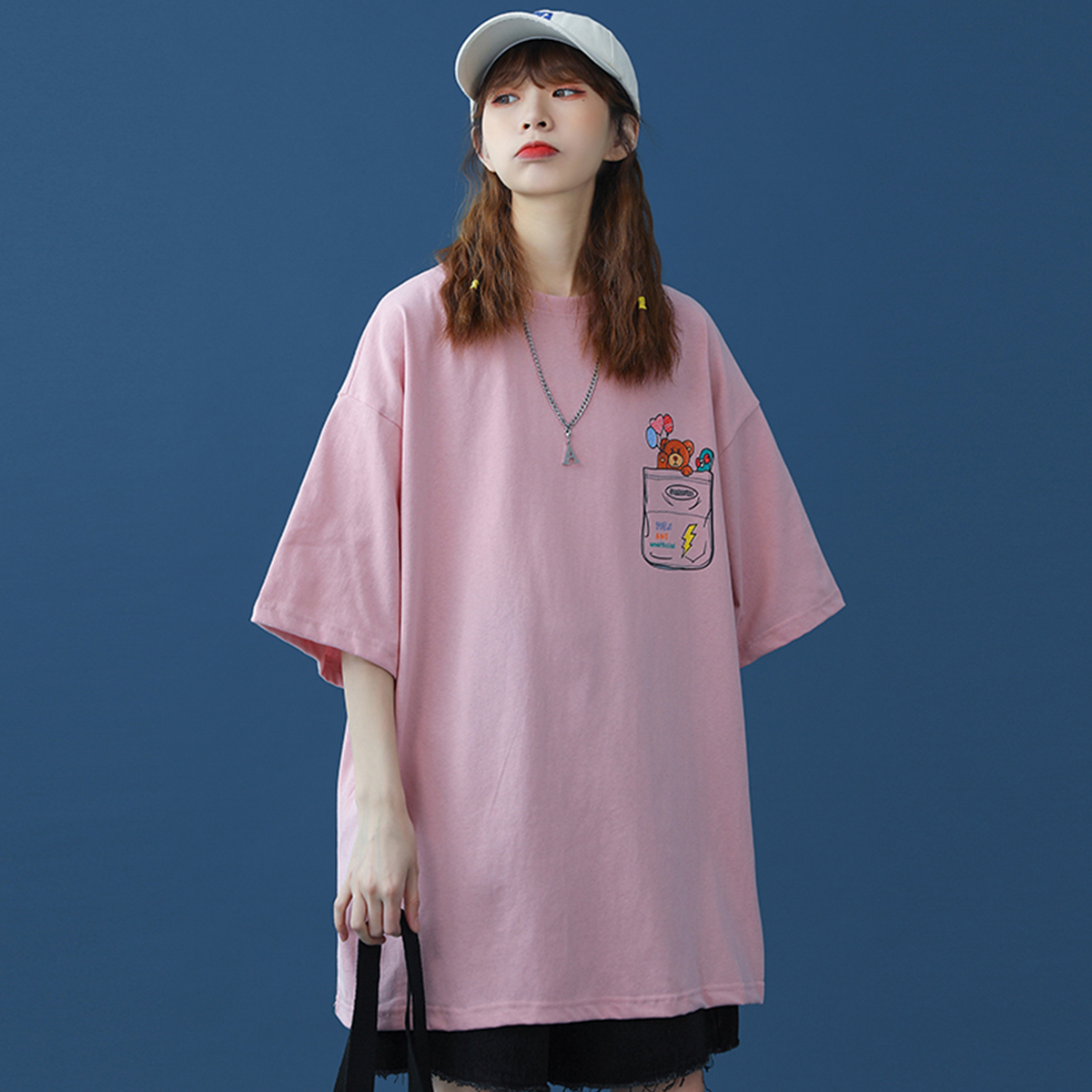 Áo thun oversize chất liệu cotton thoáng mát - Áo tshirt hình gấu TNT LAB - VENDER