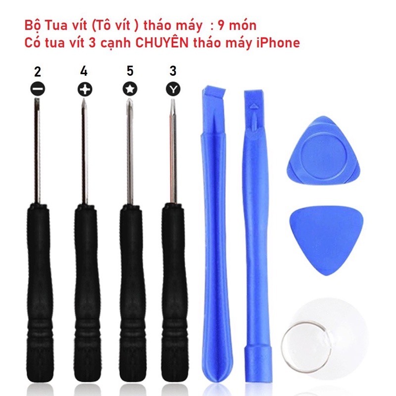 Bộ dụng cụ gỡ điện thoại iphone 9 món