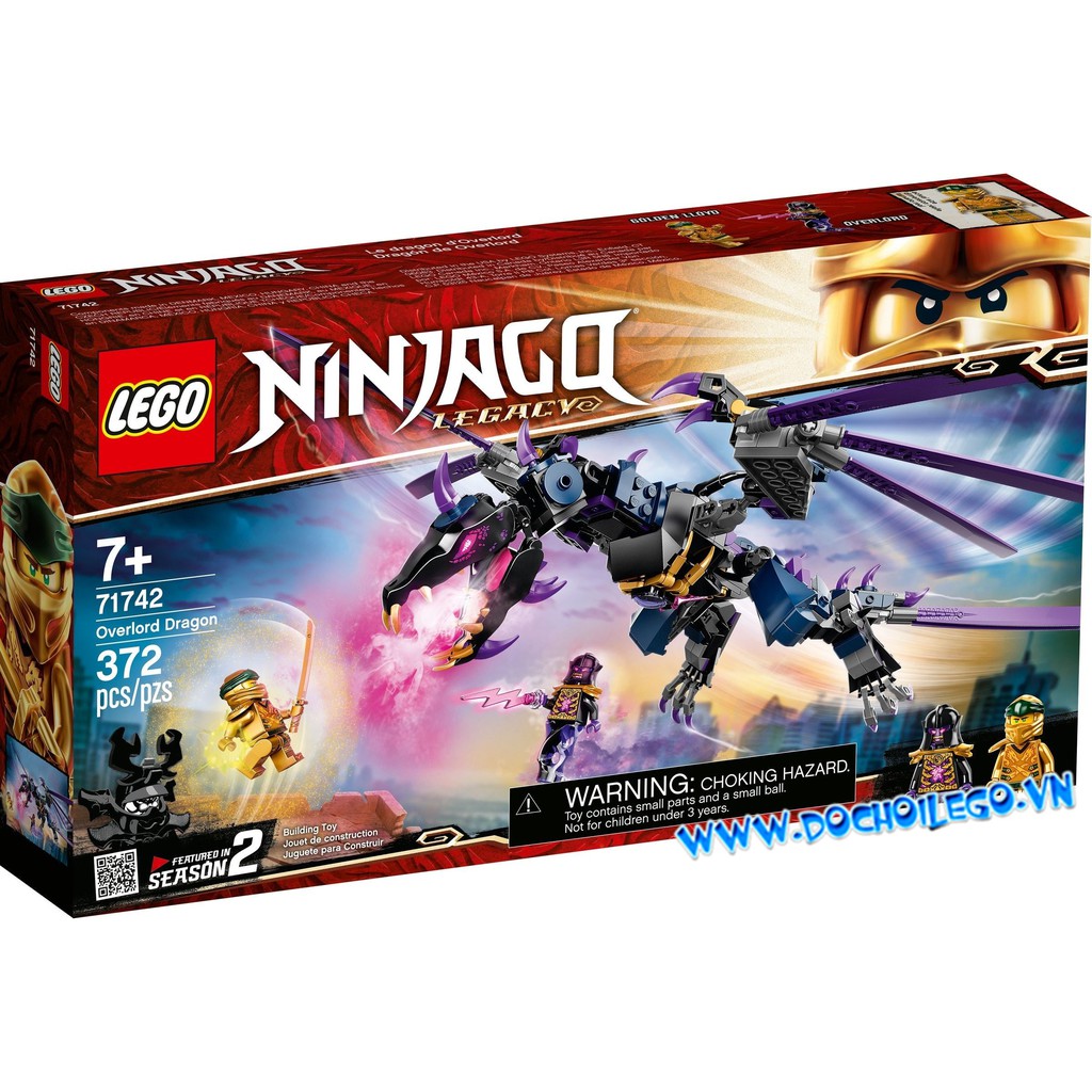 71742 LEGO Ninjago Overlord Dragon - Rồng Đen Của Chúa Tể Overlord