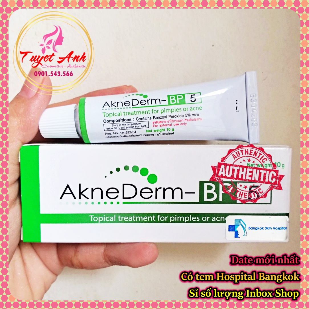 Aknederm BP5% - Kem hỗ trợ giảm mụn bọc, sưng, mủ