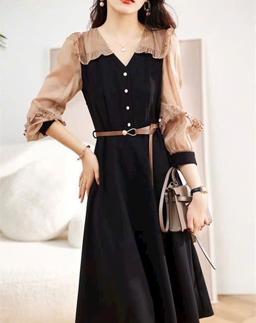 Đầm váy xòe thường ngày cho nữ công sở, váy xòe xinh xắn size M,L,XL