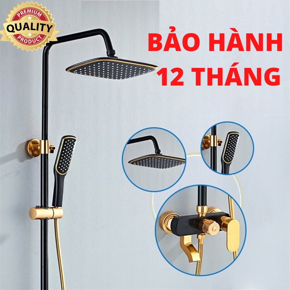 Bộ SEN CÂY công nghệ ITALYA vàng đen sang trọng, công nghệ tiêu chuẩn cao, bảo hành 12 tháng, dễ lắp đặt