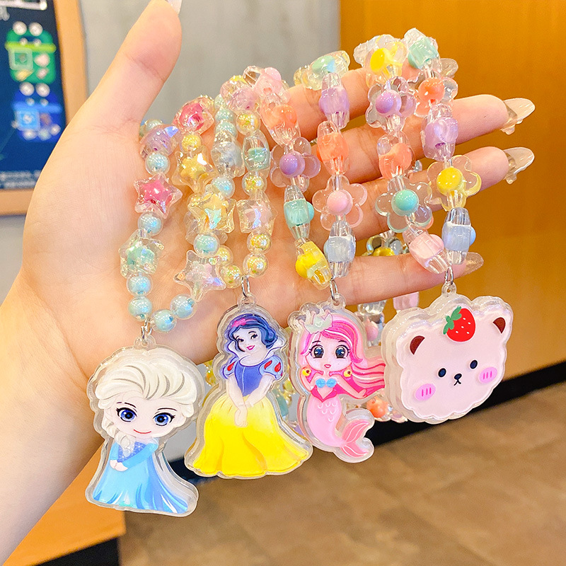 Vòng cổ công chúa elsa có đèn phát sáng cho bé gái