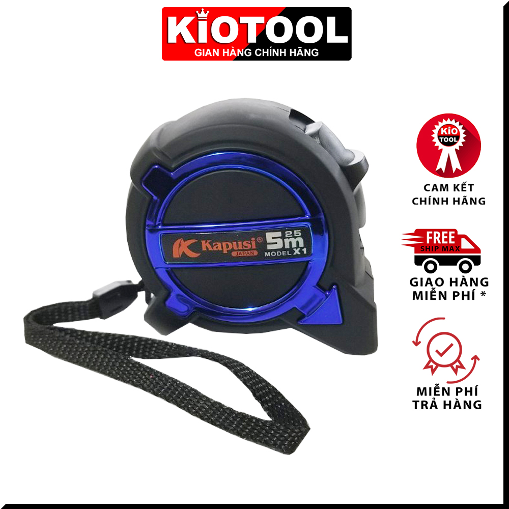 Thước mét, thước rút Kapusi Thước cuộn lá thép chống va đập - màu ngẫu nhiên