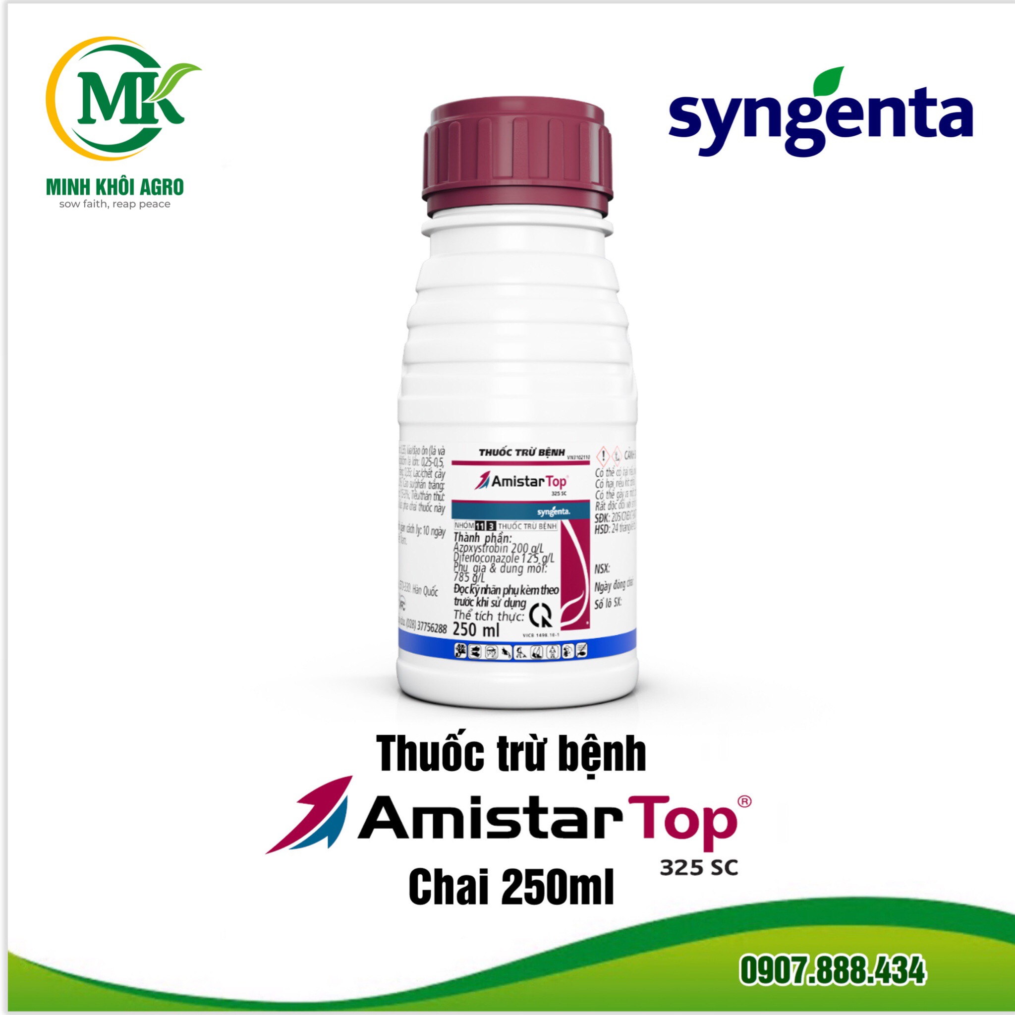 Thuốc trừ bệnh amistar top 325sc - chai 250ml