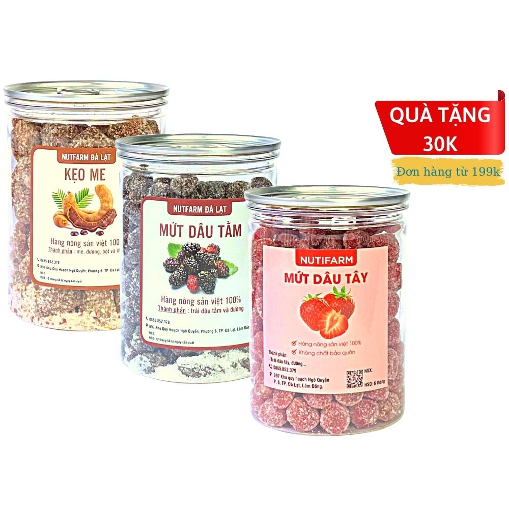 Kẹo dâu tằm 400gr NutiFarm đồ ăn vặt đà lạt vừa ngon vừa rẻ