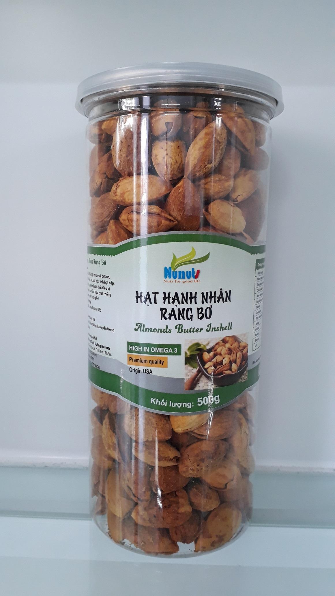 HẠNH NHÂN RANG BƠ CÒN VỎ 500G CỦA MỸ