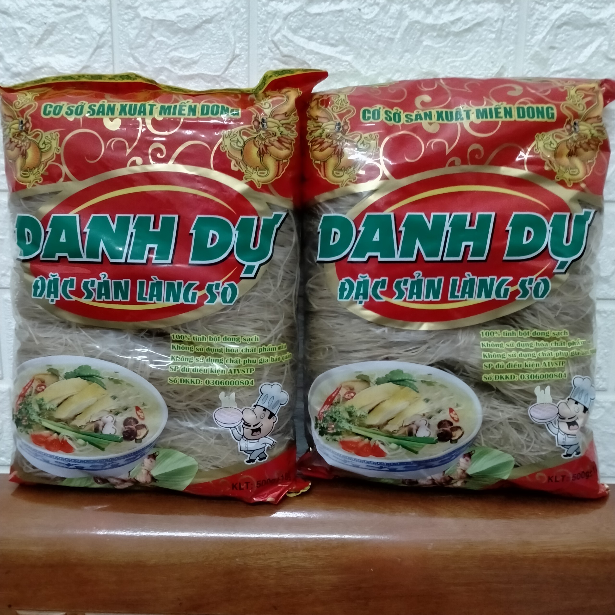 1kg miến dong lang so ( 2 gói x 500g nguyên chất , ĐẶC SẢN HÀ NỘI )