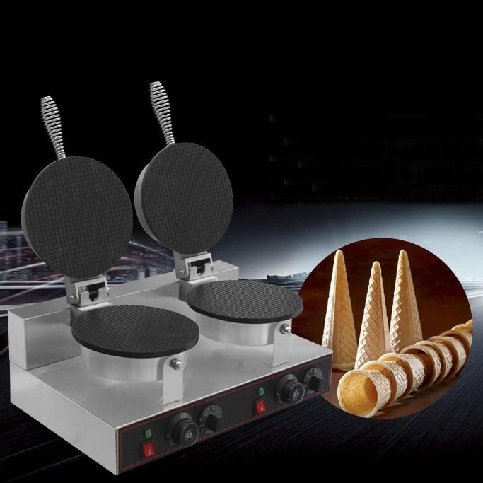 Máy làm bánh ốc quế đôi 2 máy