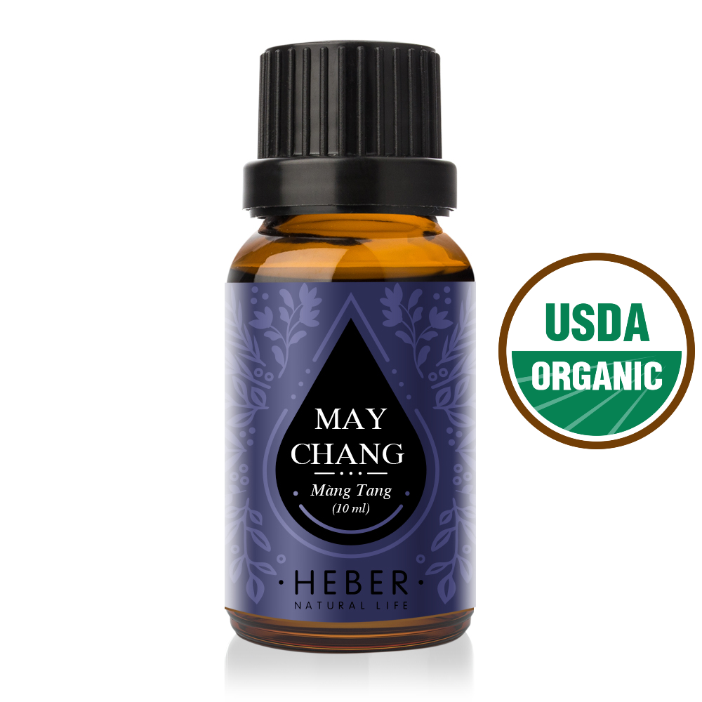 Tinh dầu Màng Tang May Chang Essential Oil Heber Vietnam, 100% Thiên Nhiên Nguyên Chất, Cao Cấp Nhập Khẩu, Kiểm Nghiệm Quatest 3