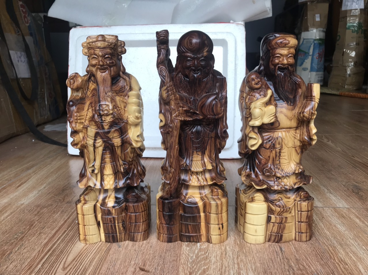 tam đa phúc lộc thọ gỗ cẩm