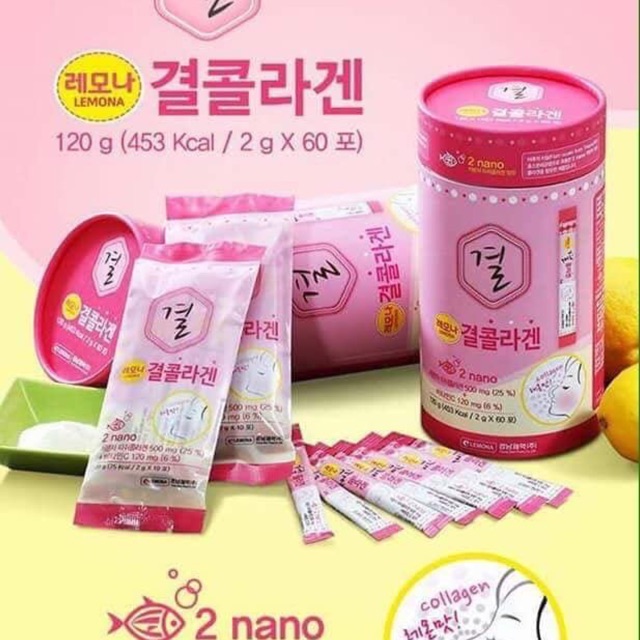 Bột Collagen Lemona Gyeol Nano ( 60 gói) | Lazada.vn