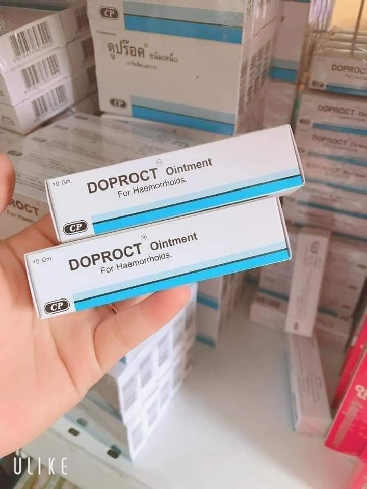 Kem Bôi Teo Trĩ Siêu Cấp Doproct Ointment Thái Lan Dùng Cho Người Bị Trĩ Ngoại