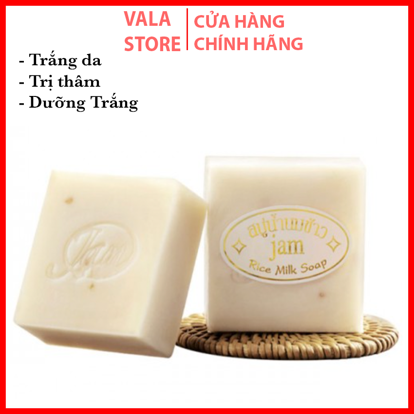 [HCM]Xà Phòng Cám Gạo Jam Thái Chính Hãng Date 2023 Trắng Da Giảm Thâm Thợm Dịu Nhẹ- Vala Store
