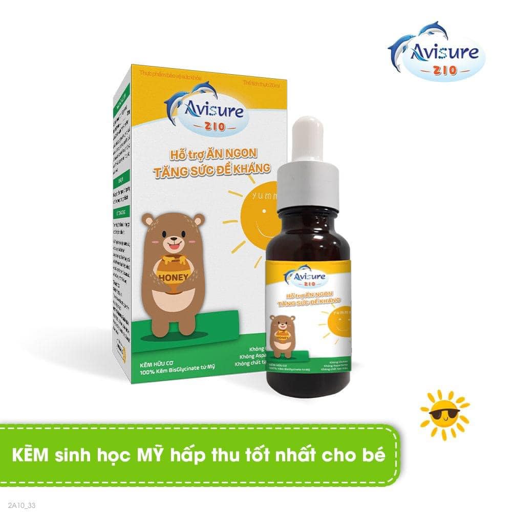 Avisure ZIO - Siro Kẽm giọt hữu cơ cho bé