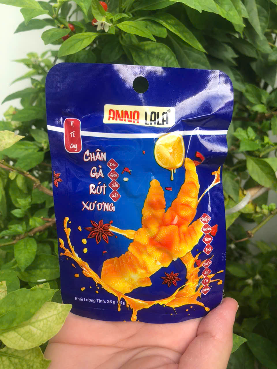 Chân gà rút xương Anna Lala vị tê cay (gói 26g) siêu ngon. Ăn Vặt Thanh Trúc 3