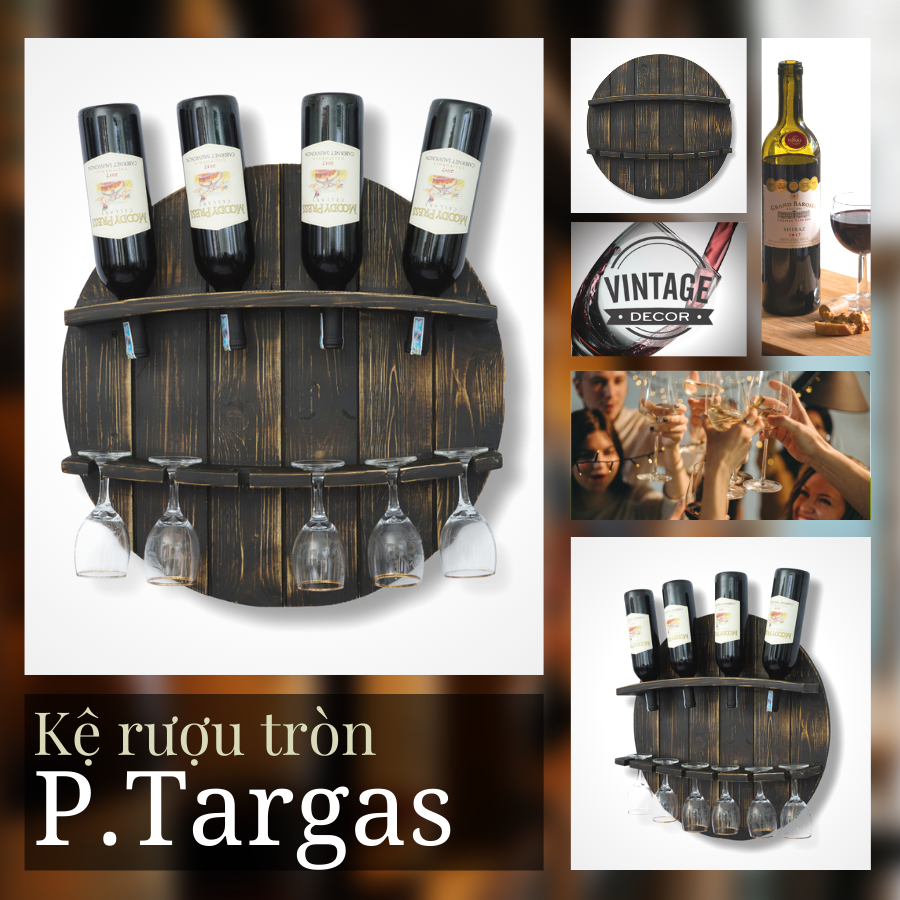 Kệ Rượu Treo Tường KR10