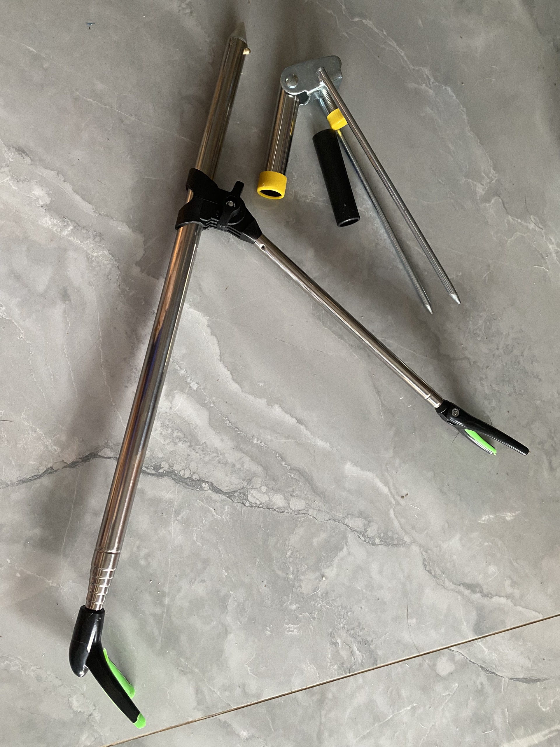 Gác cần câu đài - gác cần câu tay - gác cần 2m1 inox cắm đất