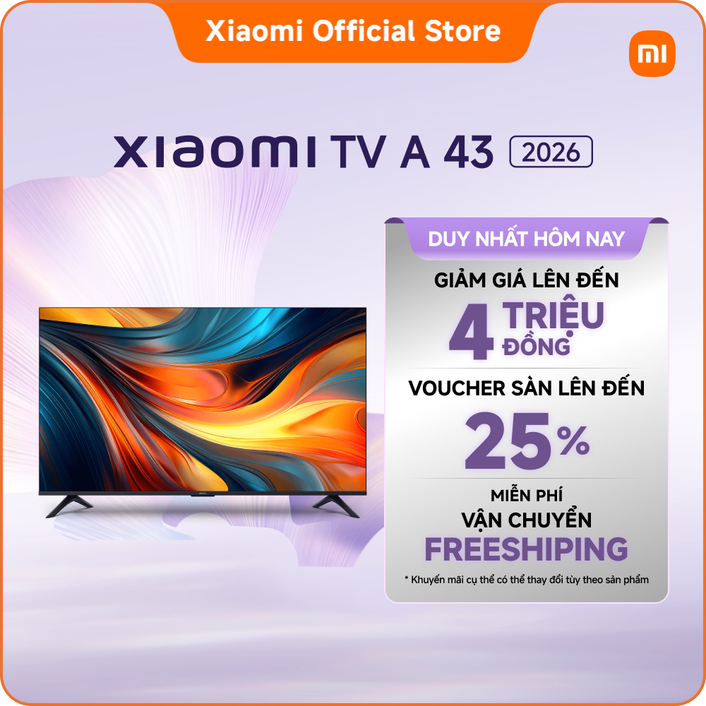 [New Tv-Online Exclusive] Xiaomi Tv a 43'' 2026(Uhd) |   Uhd 4K 43Inch 4K Eye-Protection Display with Hdr Image Quality |   Memc for a Smooth Viewing Experience