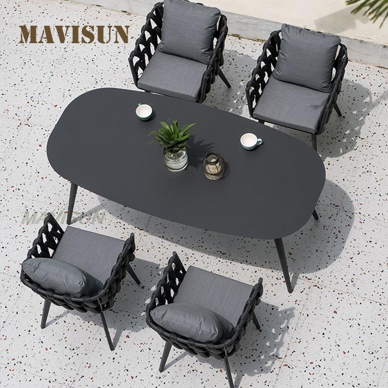 Sofa thư giãn ghế kết hợp bắc âu ngoài trời trượt patin đồ mây ghế giải trí sân tùy chỉnh chắc chắn lớn căn hộ