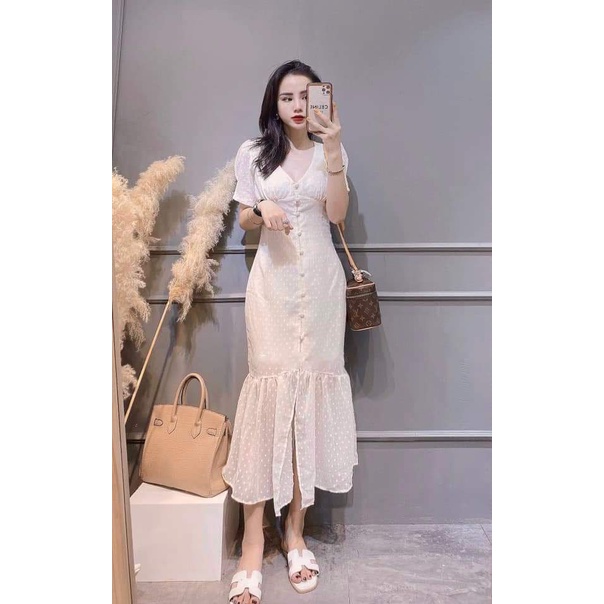 Rập giấy a0 đầm đuôi cá 1409