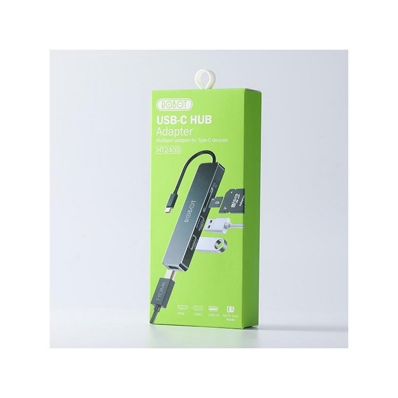 Cổng chia usb hub 4 cổng robot h140 - bảo hành 1 đổi 1