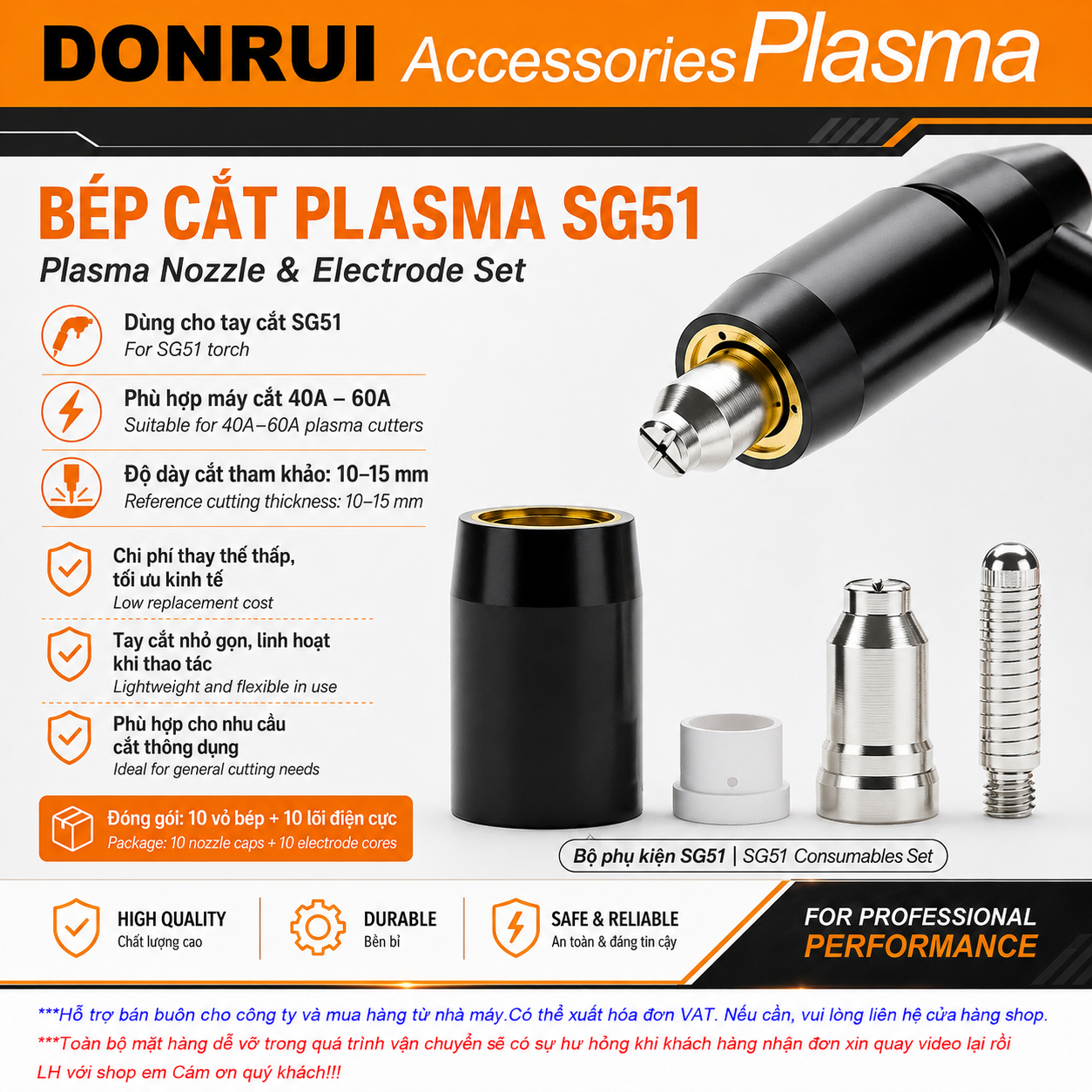 Plasma Cutting Nozzle Sg51 Plasma Cutting Arm Sg51 Accessories Sg51 Wolf Cutting Nozzle Air Dividing Ceramic Sg51 Cutting Ceramic Black Wolf Giá 40,000 Đồng*Miễn phí vận chuyển