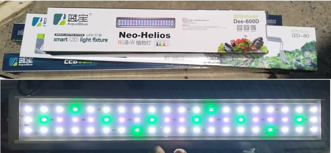 Đèn Led Aqua Blue giả lập ánh sáng RGB-W công suất 28W dùng cho hồ từ 60 đến 80cm, đèn chuyên dụng hồ thuỷ sinh