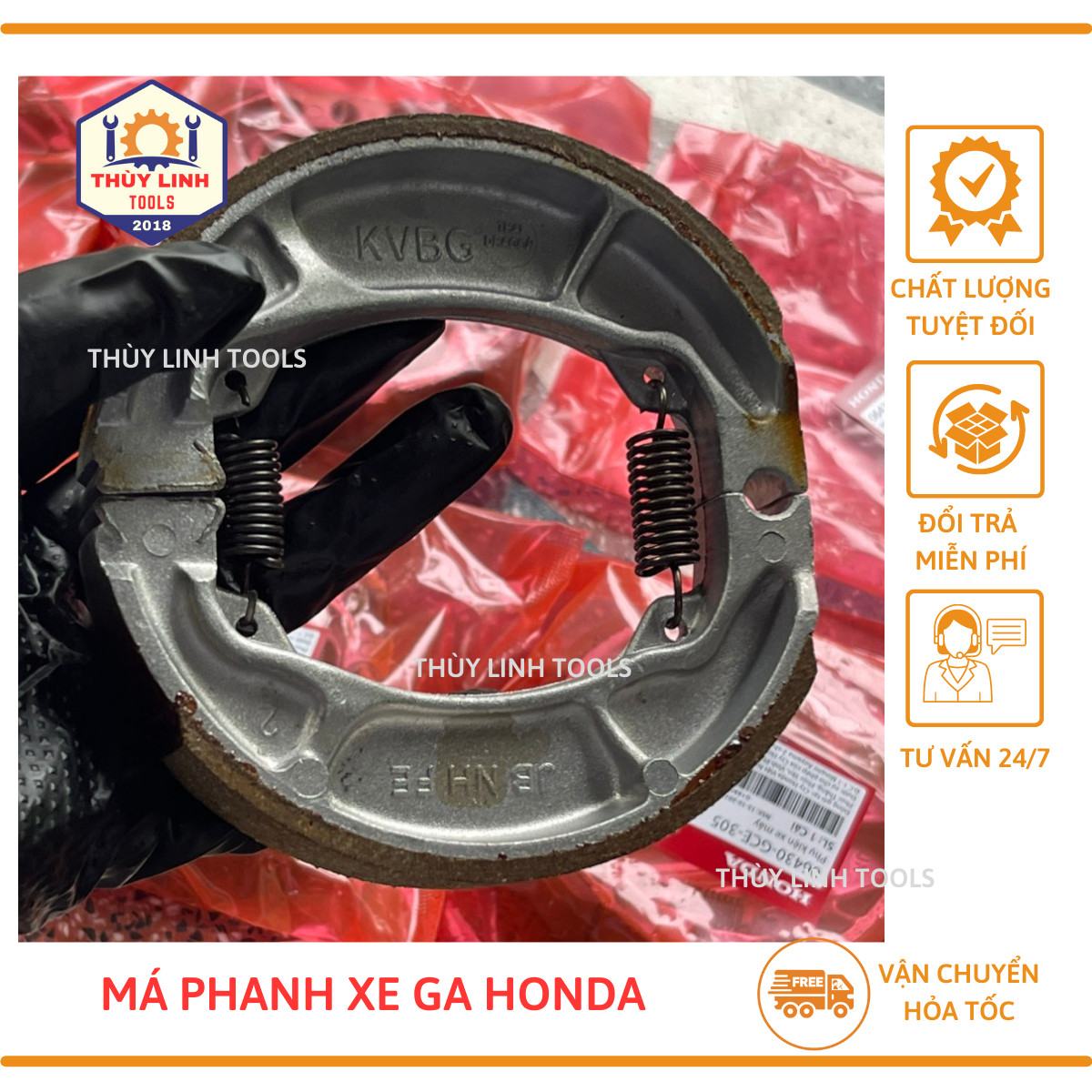 Bố thắng sau xe ga, Má phanh xe ga Honda - Phụ Tùng Thùy Linh