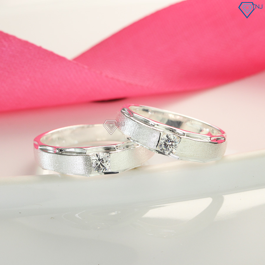 Nhẫn đôi bạn thân bằng bạc khắc tên ND0414 - Trang Sức TNJ