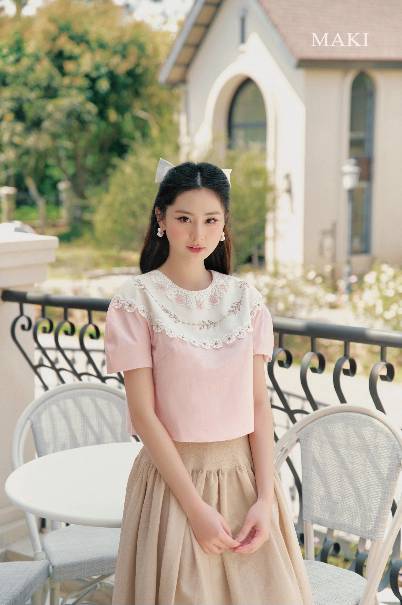 Maki - meliora top - áo hồng