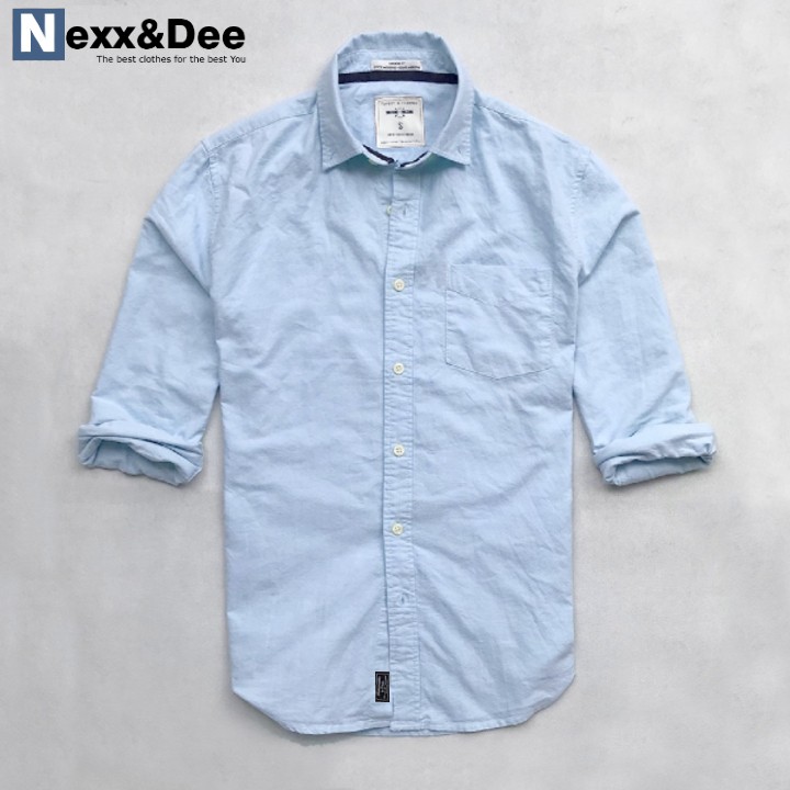 [HCM]Áo sơ mi nam tay dài công sở màu trắng oxford cao cấp ND02