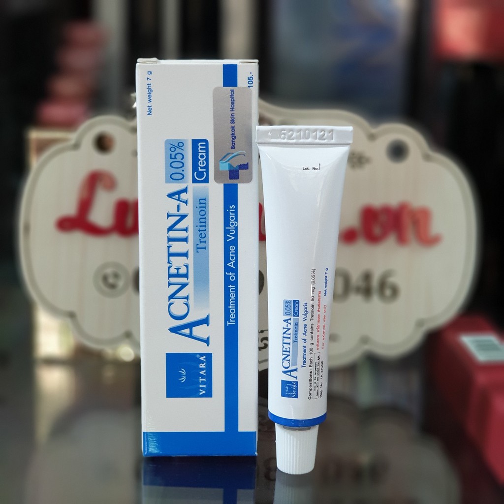 Kem bôi mụn acnetin-a 0.05% thái lan 10g
