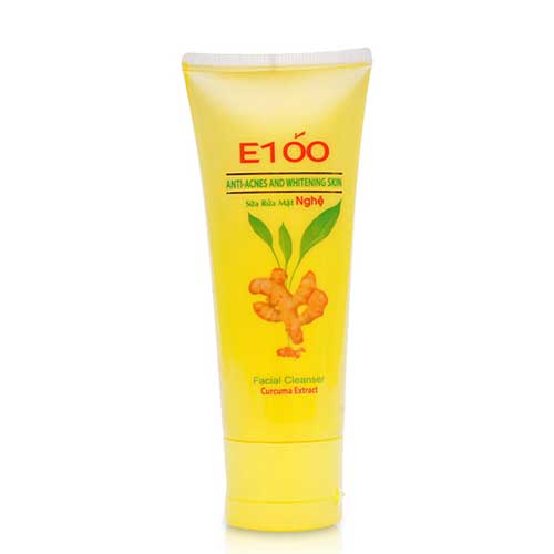 [HCM]Sữa rửa mặt E100 nghệ sạch mụn cám 100g