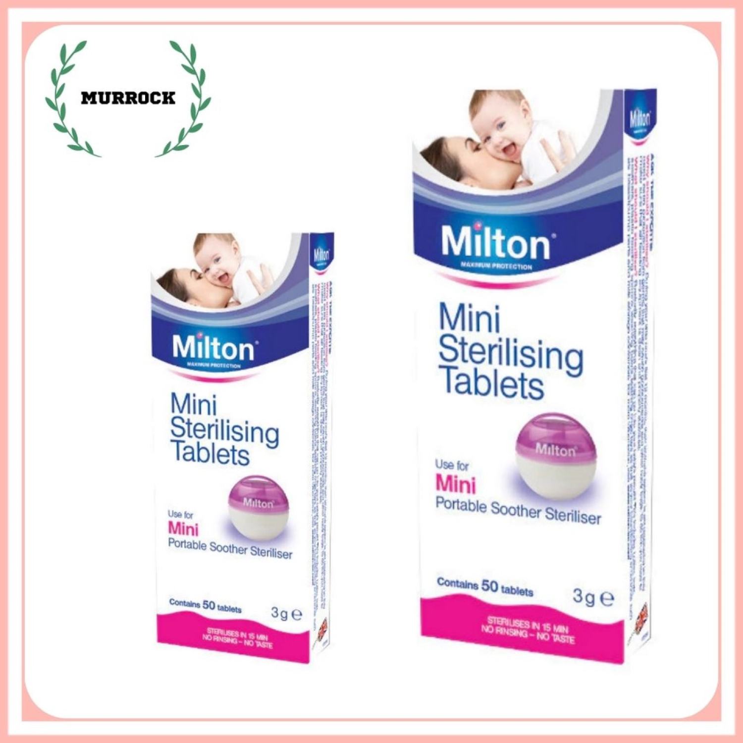 Viên tiệt trùng Milton Mini Sterilising Tablets hộp 50 viên