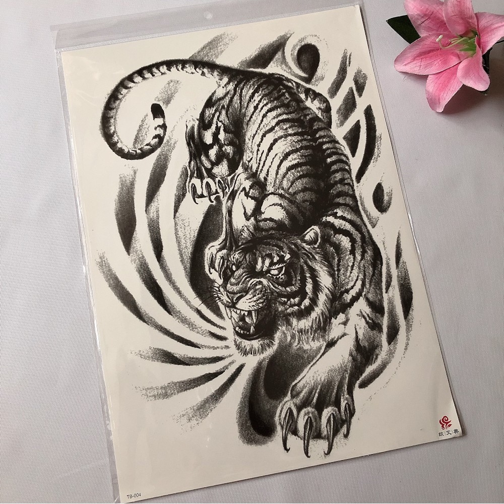 Lịch sử giá Hình xăm dán tattoo cao cấp kín lưng 34x48cm kì lân gầm thét  cập nhật 3/2024 - Mua Thông Minh