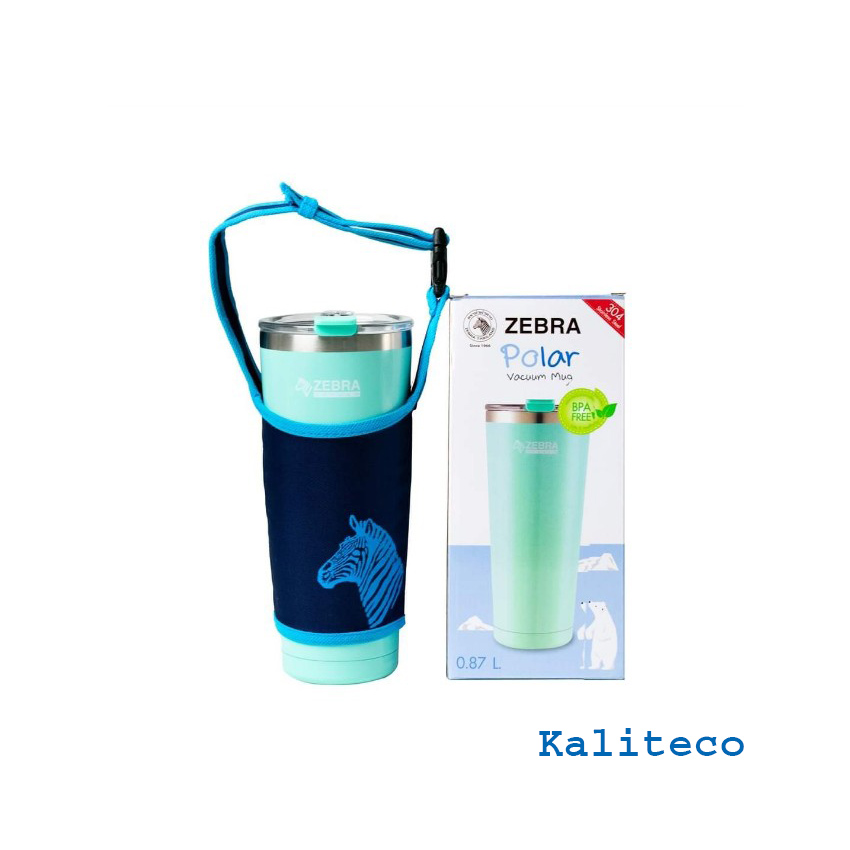 Ly Giữ Nhiệt Inox Zebra POLAR Thái Lan 870ml 112702-Tặng Kèm Túi-Kaliteco