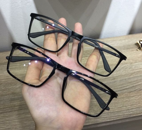 [HCM]Combo 2 Kính Thời Trang Nam - Nữ Ngố Gọng Dẻo Tuyệt Đẹp (Đen)