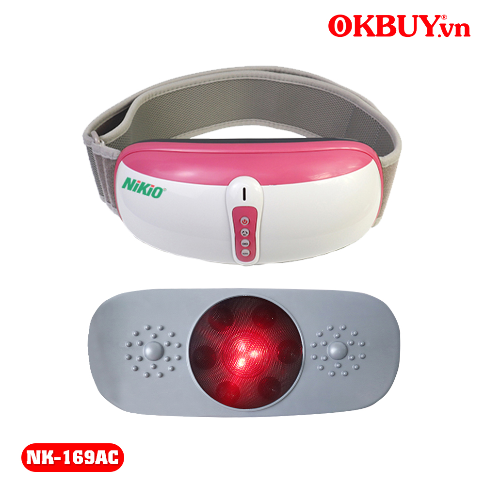 Đai massage bụng, máy massage bụng, máy rung bụng Nikio NK-169AC - Công nghệ rung lắc hiện đại, kết hợp hồng ngoại, giảm mỡ cực nhanh, Cắm điện| Okbuy