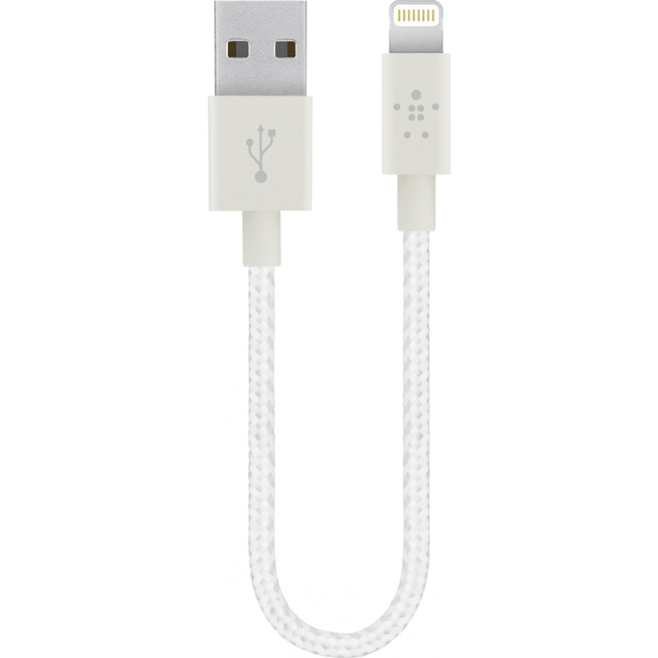 Cáp sạc Lightning Belkin dây dù chống đứt chống rối 15cm