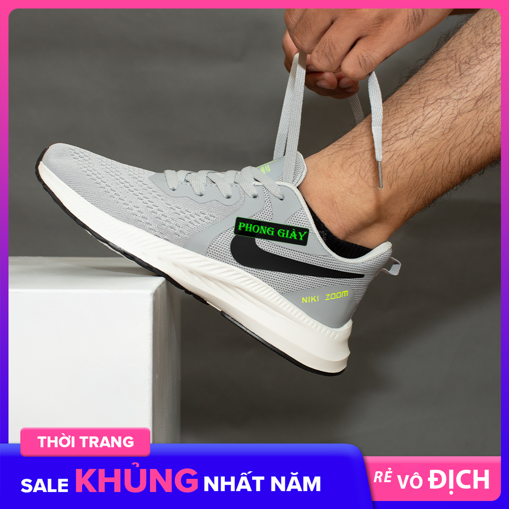 Giày Sneaker Nam Giày Thể Thao Nam F16 Màu Ghi Xám giày chạy bộ nam giày ulzzang nam