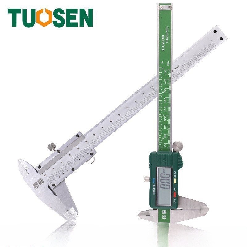 Thước kẹp điện tử 150mm - Thước cặp điện tử thép các cacbon hàng chính hãng TOUSEN